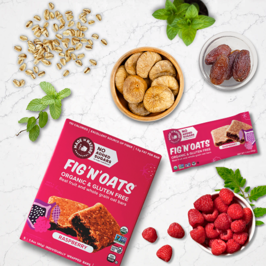 Raspberry Fig'N'Oats Bars (5 pack)