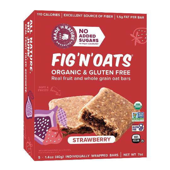 Strawberry Fig'N'Oats Bars (5 pack)